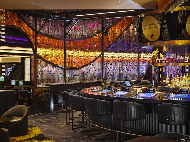 Planet Hollywood Glass Bar