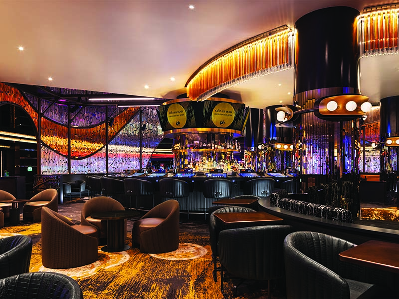 Planet Hollywood Glass Bar